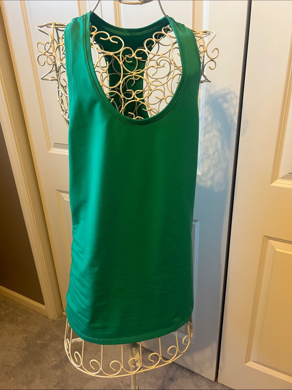 Athleta Momentum Green Racerback Tank Top - size L